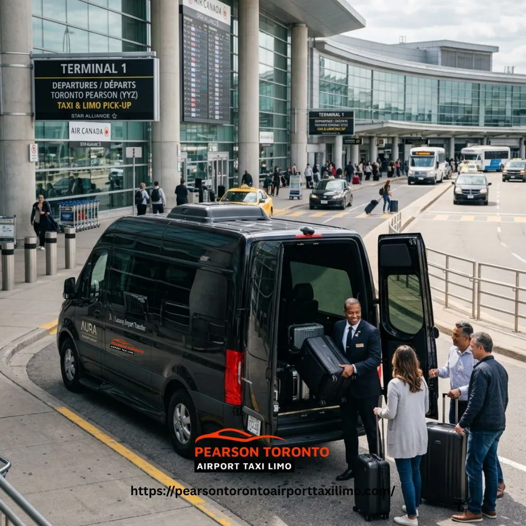 Toronto Pearson airport taxi van luxury airport taxi van Toronto professional driver service