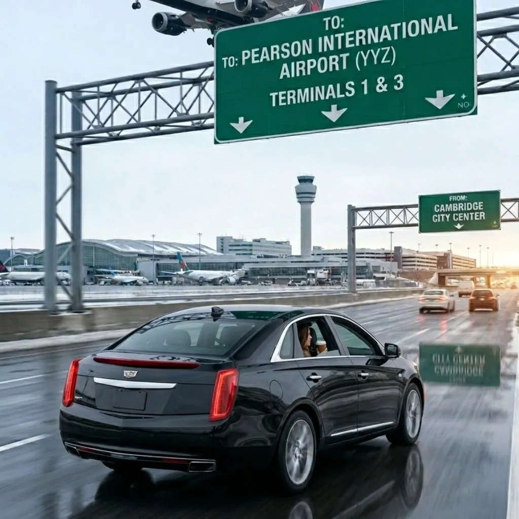 Airport limo service Cambridge Cadillac XTS Sedan airport transportation from Cambridge