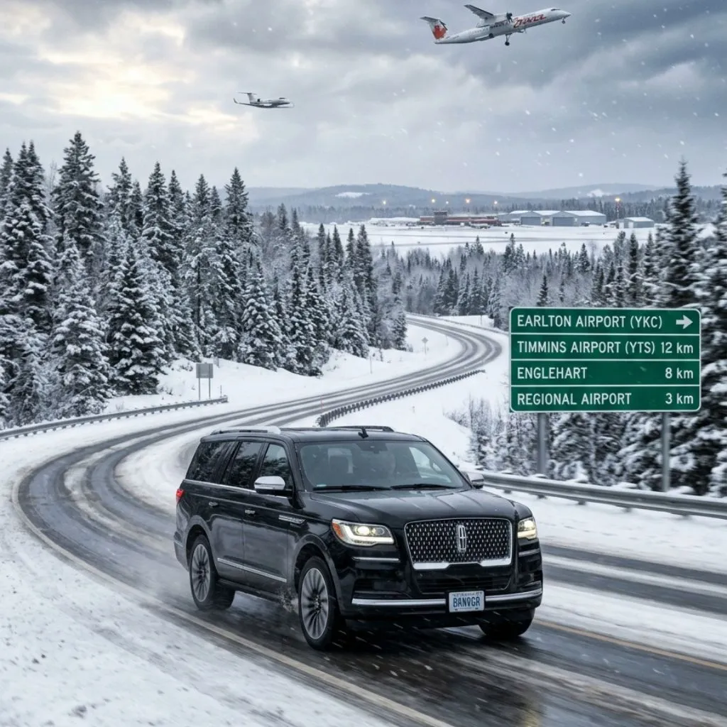 Airport limo service Englehart with Lincoln Navigator SUV serving major airports from Englehart