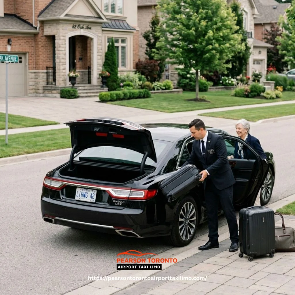 Airport limo service Bradford West Gwillimbury Lincoln Sedan chauffeur airport pickup