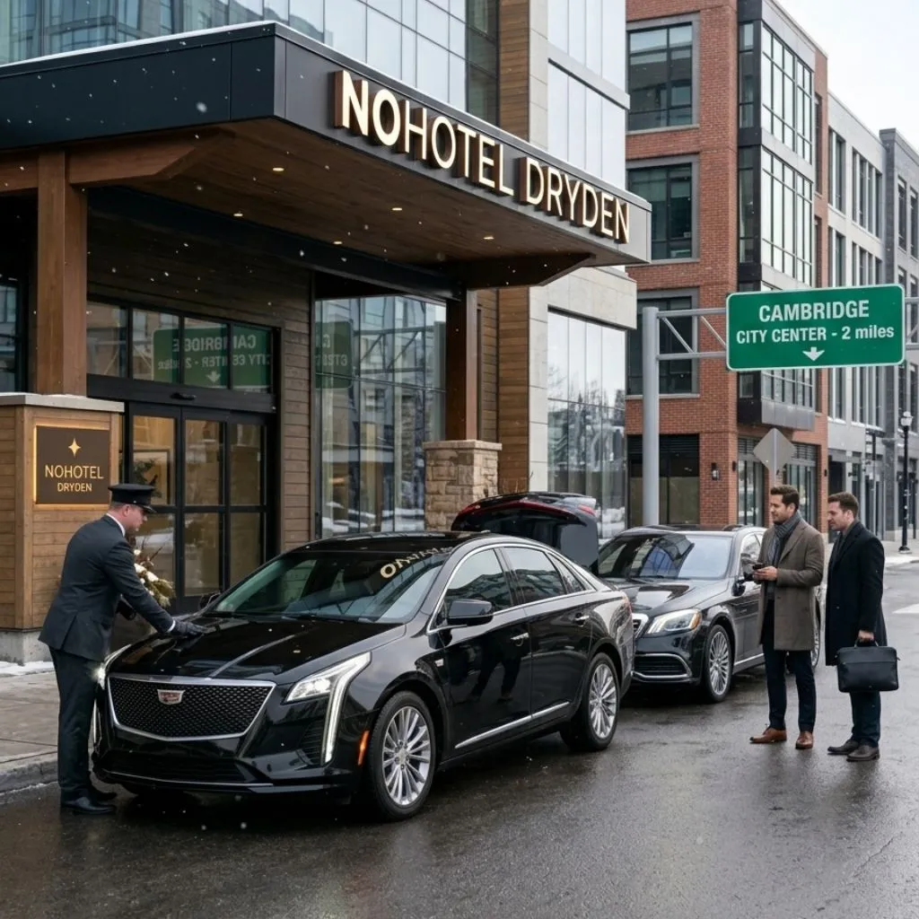 Cambridge Airport Limo premium sedan and Cadillac XTS Sedan airport limo service Cambridge