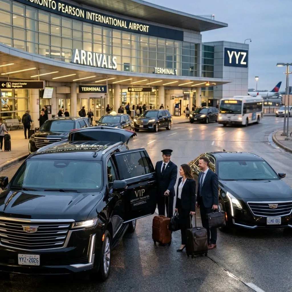 Ingersoll Airport Limo luxury Cadillac Escalade SUV and sedan providing airport limo service Ingersoll