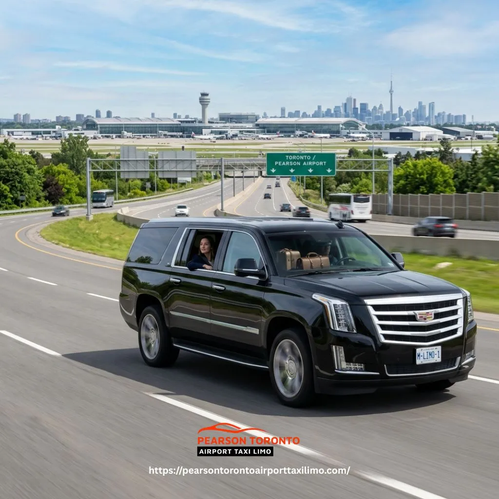 Airport Limo Service Milton offering a luxury vehicle for direct travel from Milton to Pearson Airport