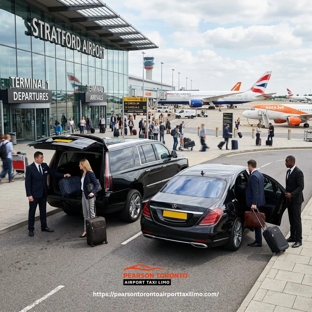 Airport Limo Service in Stratford serving major regional and international airports with luxury sedan and SUV