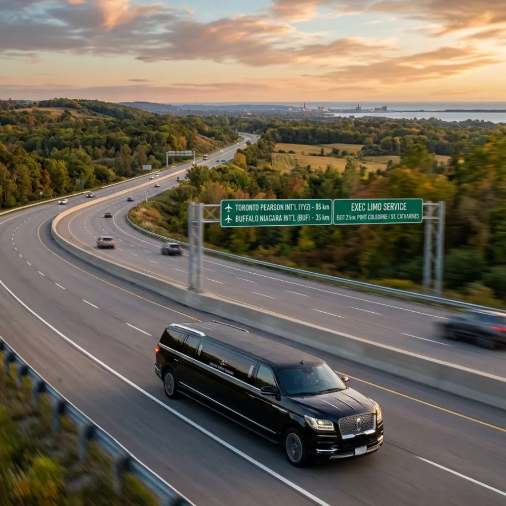 Port Colborne Airport Limo Service luxury Stretch Limousine serving multiple airports with Port Colborne Airport Limo and Airport limo service Perth