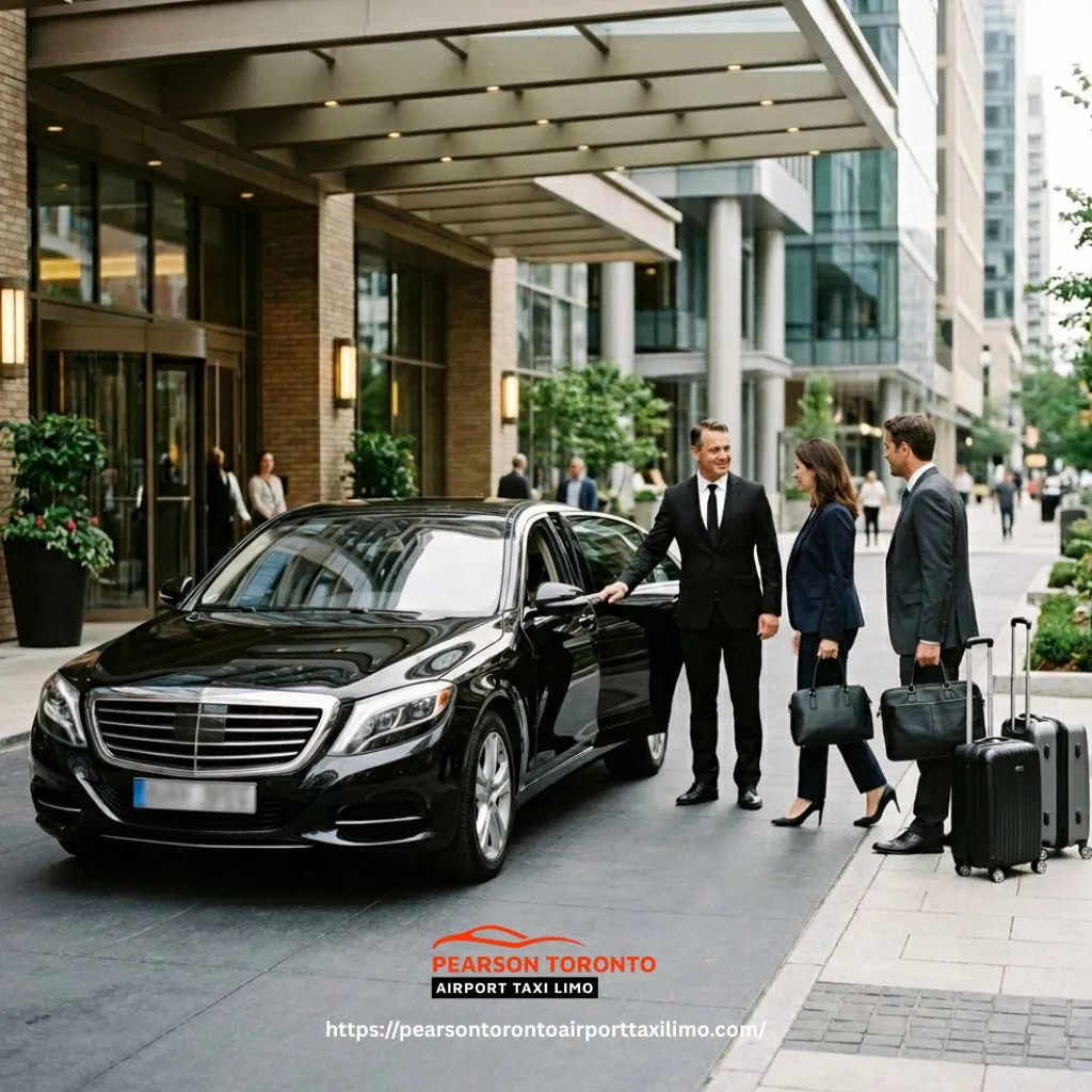 Milton Airport Limousine Service with luxury vehicle and chauffeur for airport pickup and drop off in Milton Ontario