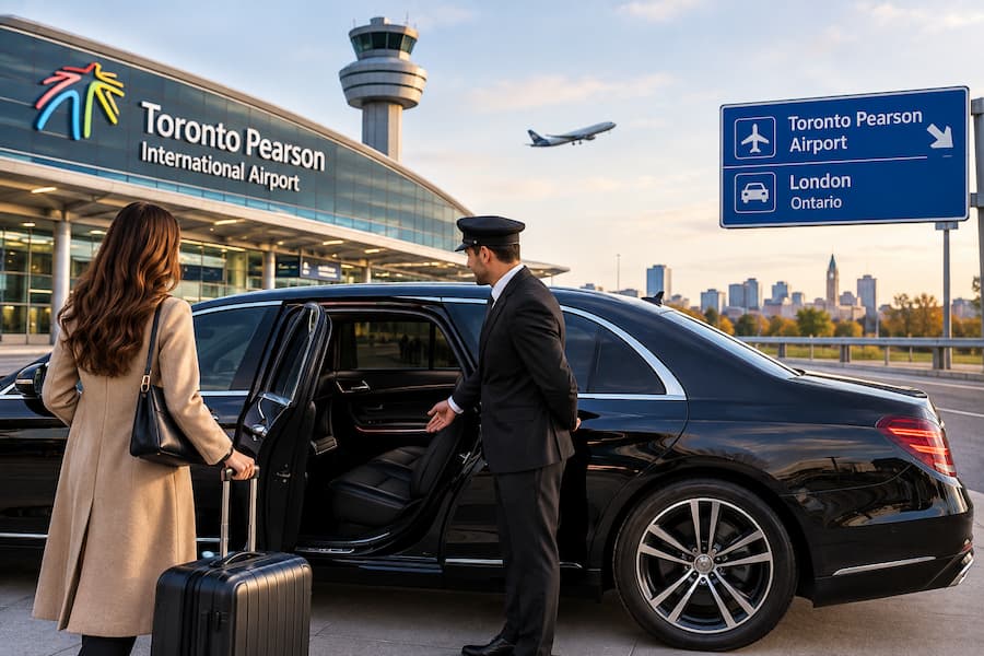 Travel From Toronto Pearson Airport to London Ontario By Black Limo